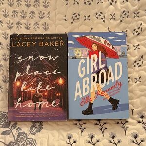 Romance Book lot- Girl Abroad and Snow Place Like Home Books